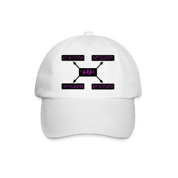 Sarah Geschenk für Sarah - Baseballkappe - Weiß/Weiß - Vorne