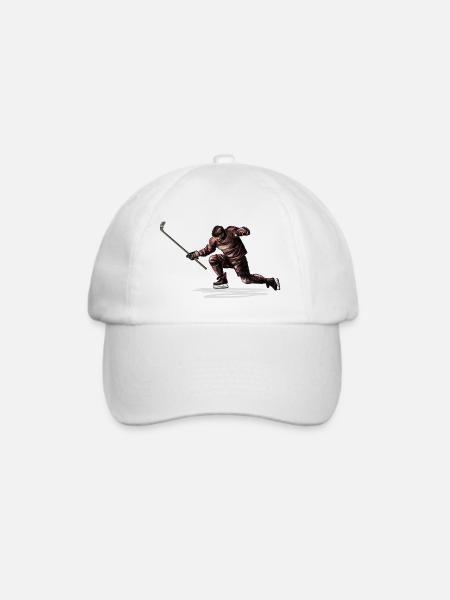 Eishockey - Baseballkappe - Weiß/Weiß