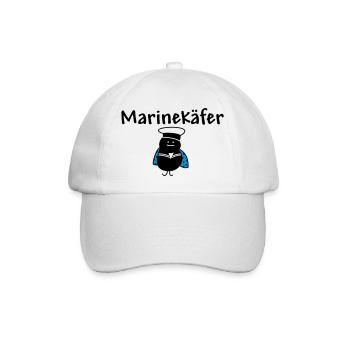 Marienkäfer in der Marine - Baseballkappe - Weiß/Weiß - Vorne