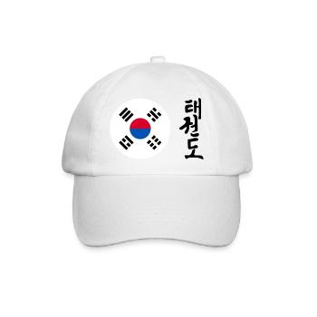 Taekwondo Taekwondoin Tae-Kwon-Do Tae Kwon Do - Baseballkappe - Weiß/Weiß - Vorne