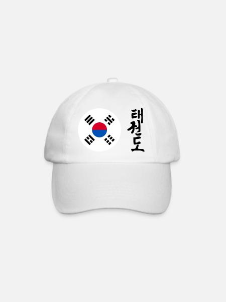 Taekwondo Taekwondoin Tae-Kwon-Do Tae Kwon Do - Baseballkappe - Weiß/Weiß