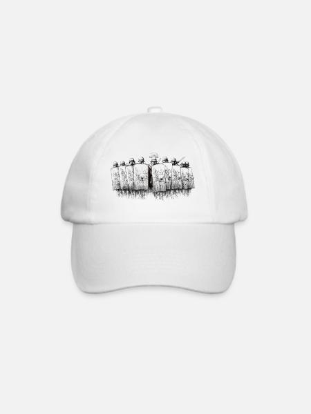 Legion (schwarz und weiß) - Baseballkappe - Weiß/Weiß