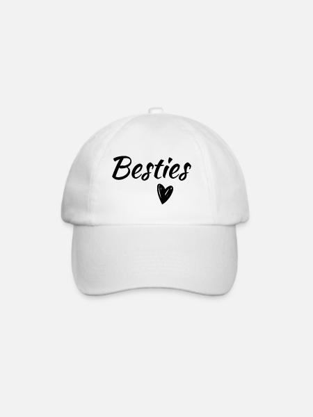 Besties - Baseballkappe - Weiß/Weiß