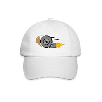 Turbo Schnecke - Baseballkappe - Weiß/Weiß - Vorne