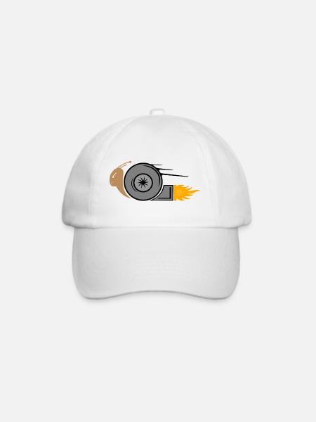 Turbo Schnecke - Baseballkappe - Weiß/Weiß