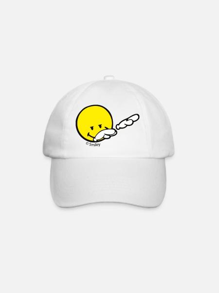 SmileyWorld Dabbing Move - Baseballkappe - Weiß/Weiß