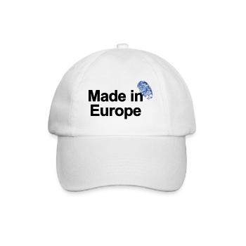 Fingerprint Made in Europe poster - Baseballkappe - Weiß/Weiß - Vorne