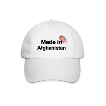 Fingerprint Made in Afghanistan Poster - Baseballkappe - Weiß/Weiß - Vorne
