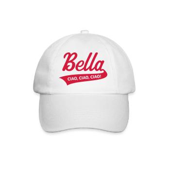 Bella – Ciao, Ciao, Ciao (Italien Abschiedsfeier) - Baseballkappe - Weiß/Weiß - Vorne