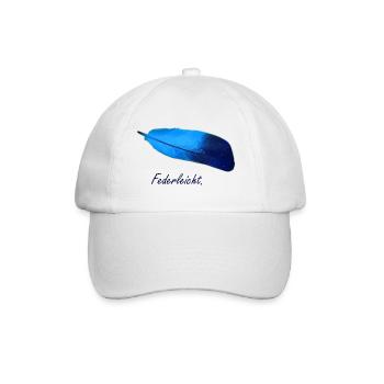 Feder Federleicht Vogel - Baseballkappe - Weiß/Weiß - Vorne