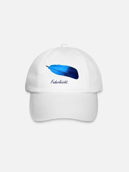 Feder Federleicht Vogel - Baseballkappe - Weiß/Weiß