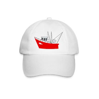 Fischerboot - Meer - Schiff - Baseballkappe - Weiß/Weiß - Vorne