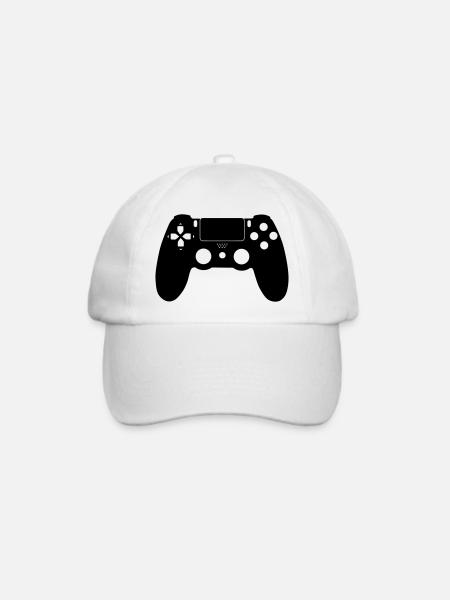 Controller Gamer - Baseballkappe - Weiß/Weiß