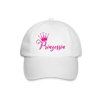 Prinzessin Krone pink - Baseballkappe - Weiß/Weiß - Vorne