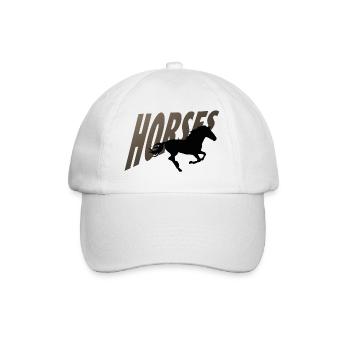 HORSES - Baseballkappe - Weiß/Weiß - Vorne