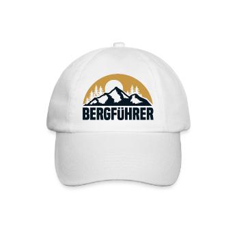 Bergführer Berge Bergsteiger Wanderer Skifahren - Baseballkappe - Weiß/Weiß - Vorne