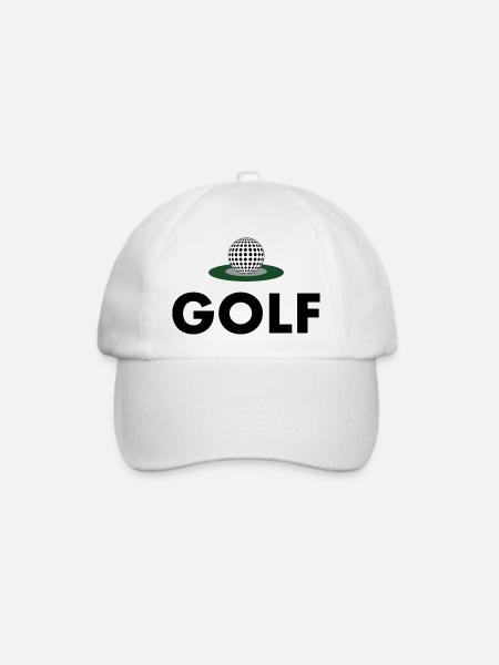 Golfer - Baseballkappe - Weiß/Weiß