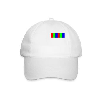 RGB Farben - Baseballkappe - Weiß/Weiß - Vorne