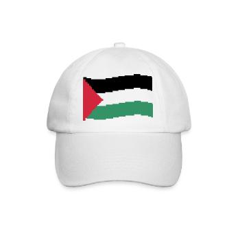 free palestine - Baseballkappe - Weiß/Weiß - Vorne