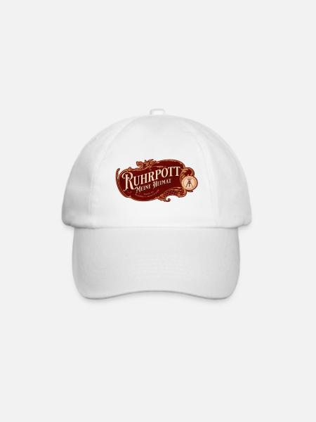 Ruhrpott meine Heimat - Baseballkappe - Weiß/Weiß