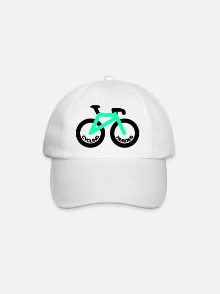 Velo cycling heros bike - Baseballkappe - Weiß/Weiß