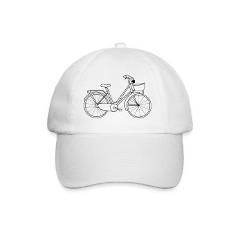 Hollandfahrrad Fahrrad Hollandrad - Baseballkappe - Weiß/Weiß - Vorne