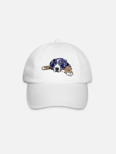 Berner Sennenhund - Baseballkappe - Weiß/Weiß