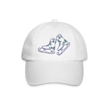 Schlittschuhe - Baseballkappe - Weiß/Weiß - Vorne