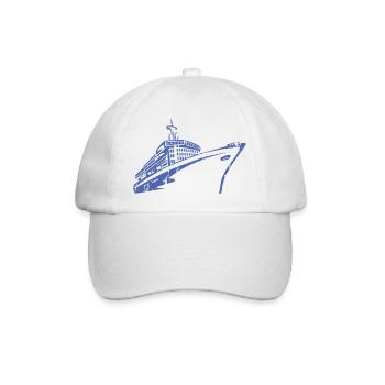 Kreuzfahrtschiff Kreuzfahrt Schiff Luxus - Baseballkappe - Weiß/Weiß - Vorne