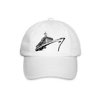 Kreuzfahrtschiff Kreuzfahrt Schiff Luxus - Baseballkappe - Weiß/Weiß - Vorne