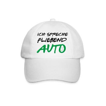 ICH SPRECHE FLIEßEND AUTO VERDE - Baseballkappe - Weiß/Weiß - Vorne