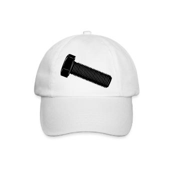 Schraube für eine Mutter - Baseballkappe - Weiß/Weiß - Vorne
