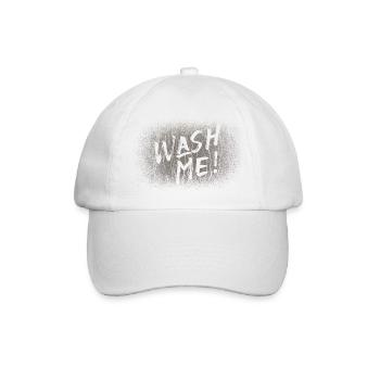 Wash Me - Baseballkappe - Weiß/Weiß - Vorne