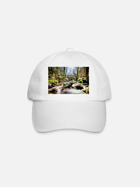 Fluss - Baseballkappe - Weiß/Weiß