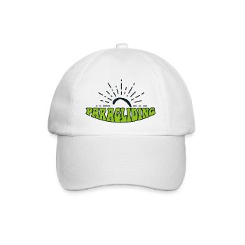 Paragliding hippie version - Baseballkappe - Weiß/Weiß - Vorne