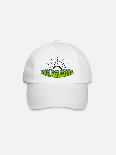 Paragliding hippie version - Baseballkappe - Weiß/Weiß