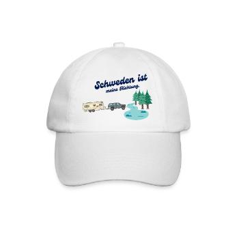 Richtung Schweden - Baseballkappe - Weiß/Weiß - Vorne