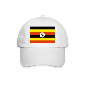 Uganda - Baseballkappe - Weiß/Weiß - Vorne