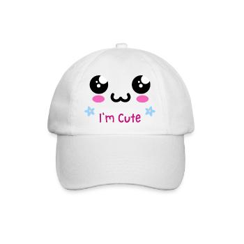 Cute Design - Baseballkappe - Weiß/Weiß - Vorne