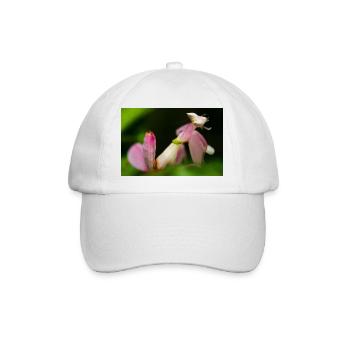 Pinke Hymenopus coronatus nymphe - Baseballkappe - Weiß/Weiß - Vorne