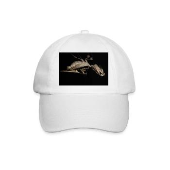 Deroplatys trigonodera adultes Paar bei Paarung - Baseballkappe - Weiß/Weiß - Vorne