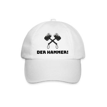 Der Hammer von Thor - Baseballkappe - Weiß/Weiß - Vorne