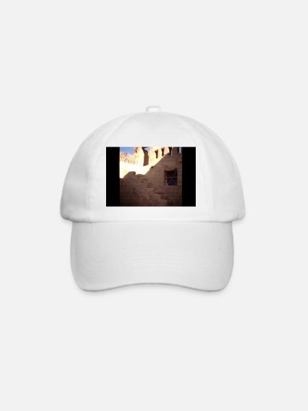 Vintage Egypt Castle - Baseballkappe - Weiß/Weiß