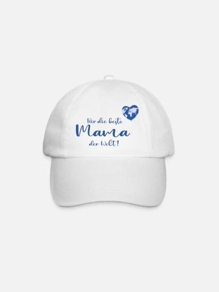 Für die beste Mama der Welt - Baseballkappe - Weiß/Weiß
