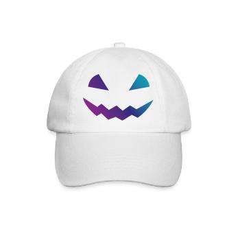 Halloween Kürbis Design Gesicht verkleidungen - Baseballkappe - Weiß/Weiß - Vorne
