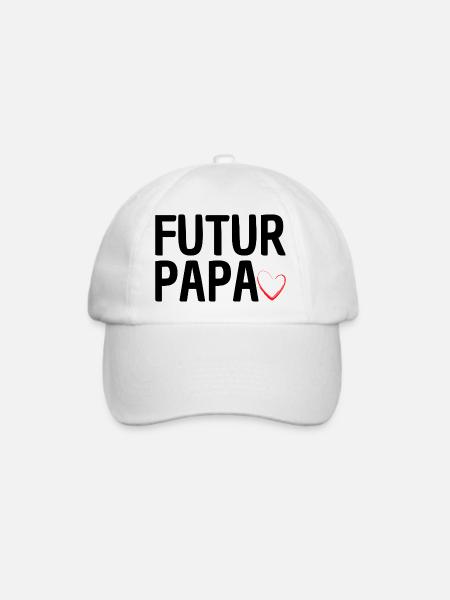 Werdender Vater - Baseballkappe - Weiß/Weiß
