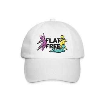 flat free - Baseballkappe - Weiß/Weiß - Vorne