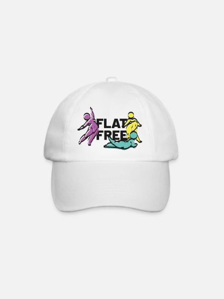 flat free - Baseballkappe - Weiß/Weiß
