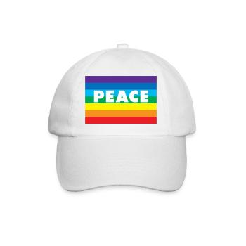 PEACE Ukraine - Baseballkappe - Weiß/Weiß - Vorne