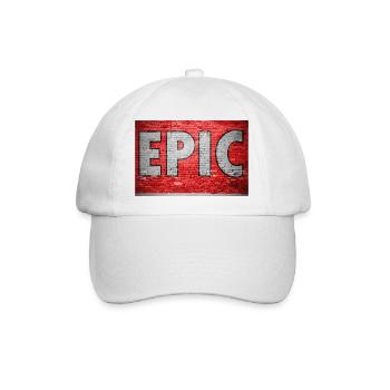 Epic Ziegelsteinmauer Graffiti - Baseballkappe - Weiß/Weiß - Vorne